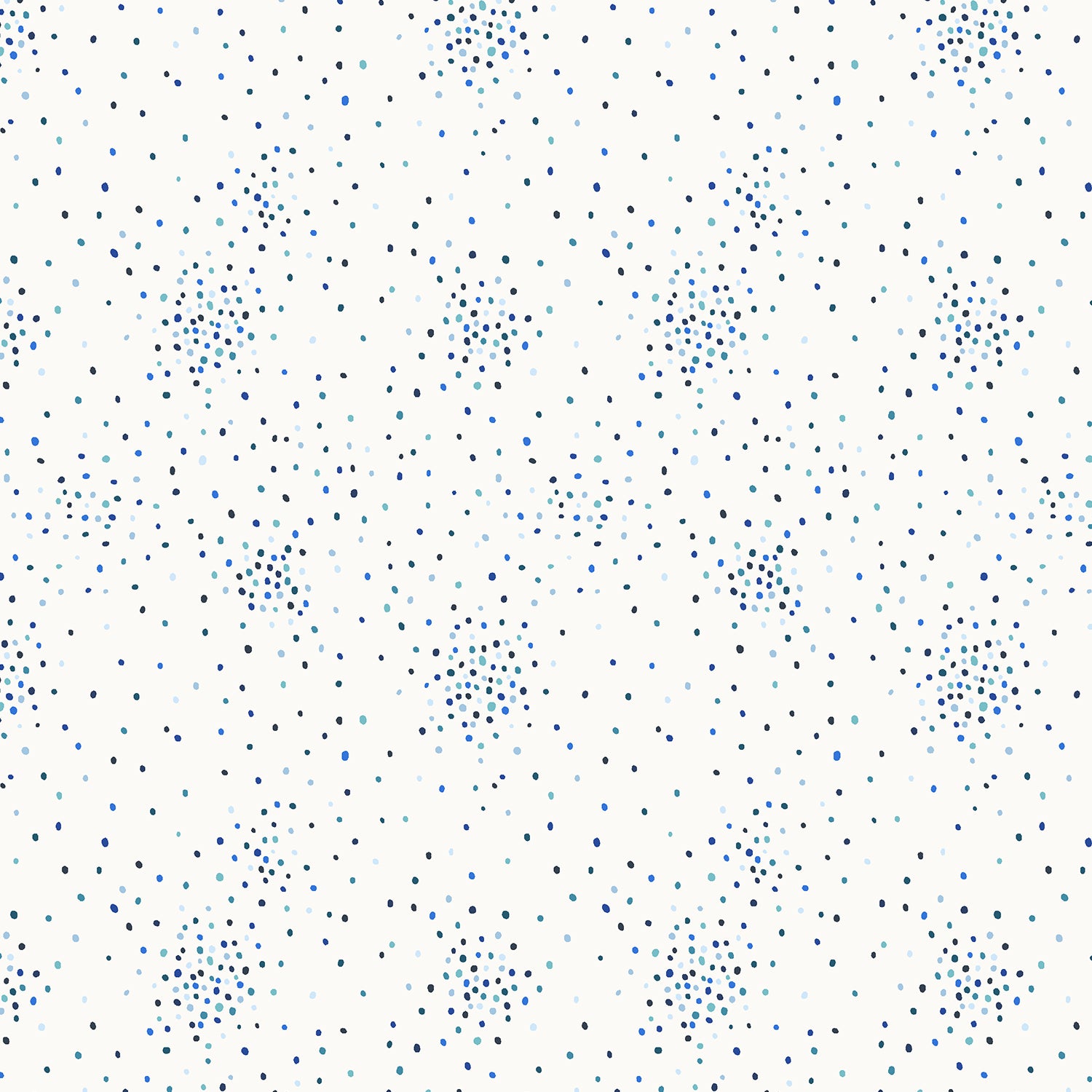 Miniature Minis Dapple Dots Quilt Fabric - Dots in Blue/White - RJ1705-BW8