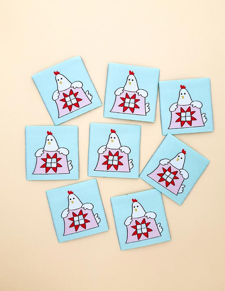 Minki Kim Quilty Hen Woven Labels - P178-SIWL21