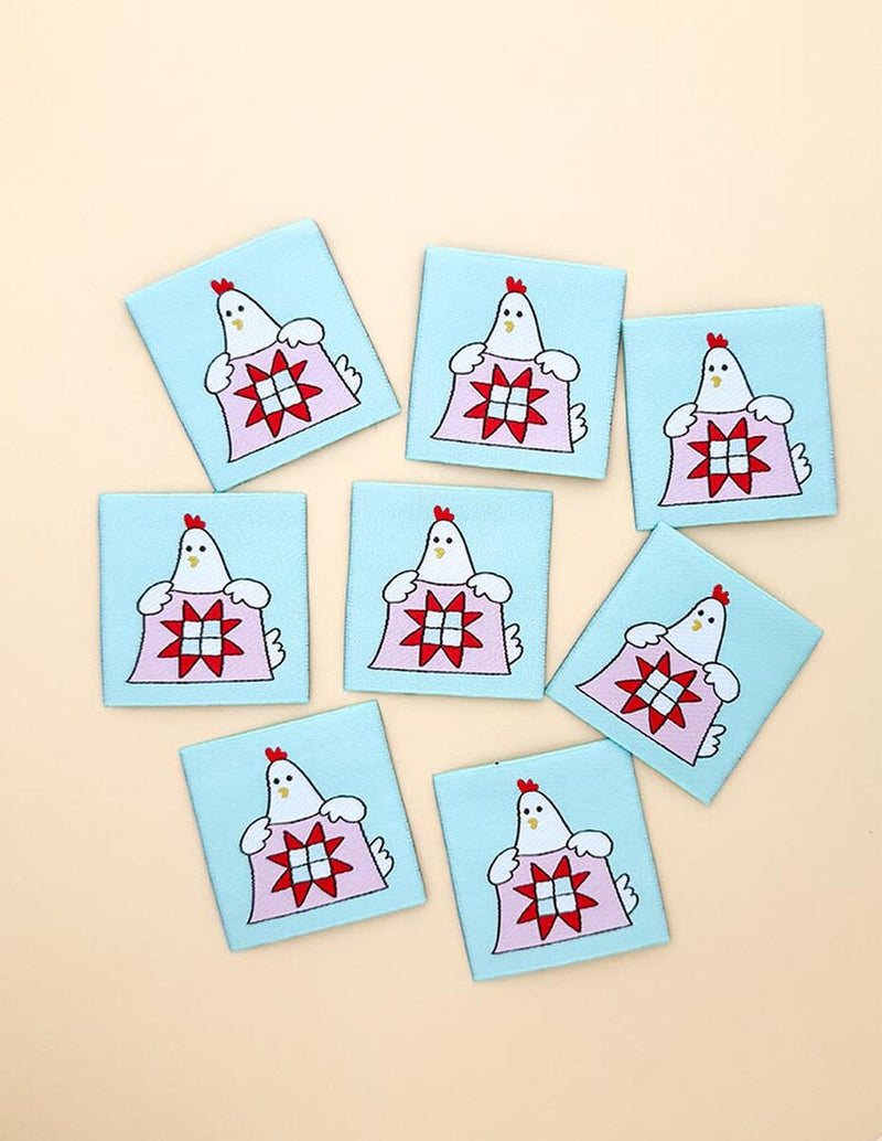 Minki Kim Quilty Hen Woven Labels - P178-SIWL21