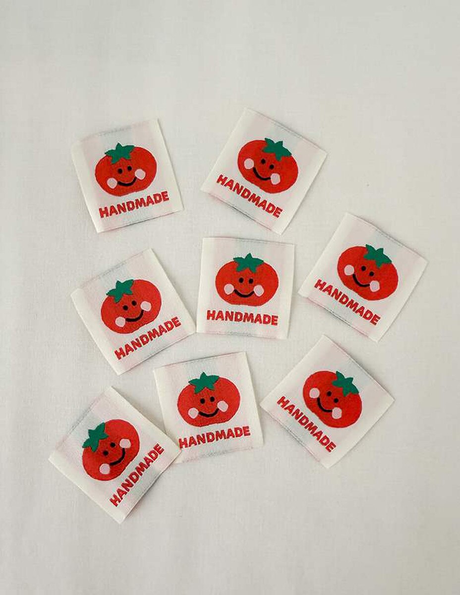Minki Kim Tomato Woven Labels - P178-SIWL4