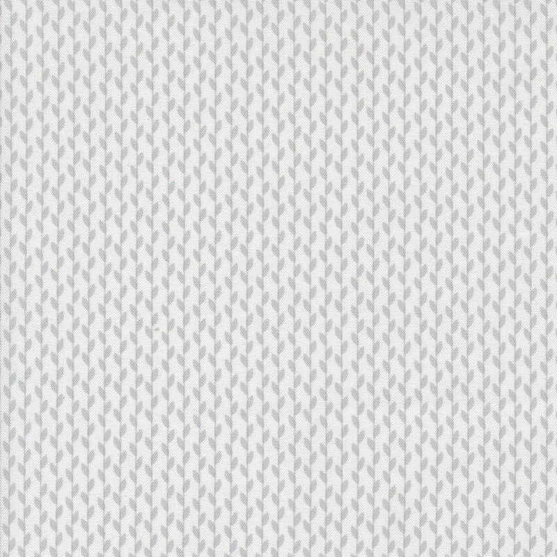 Mixed Bag of Bonbons Quilt Fabric by Jen Kingwell - Vine Stripes in White/Grey (Gray) - 18252 11