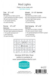Mod Lights Quilt Pattern from Sew Kind of Wonderful - SKW 422