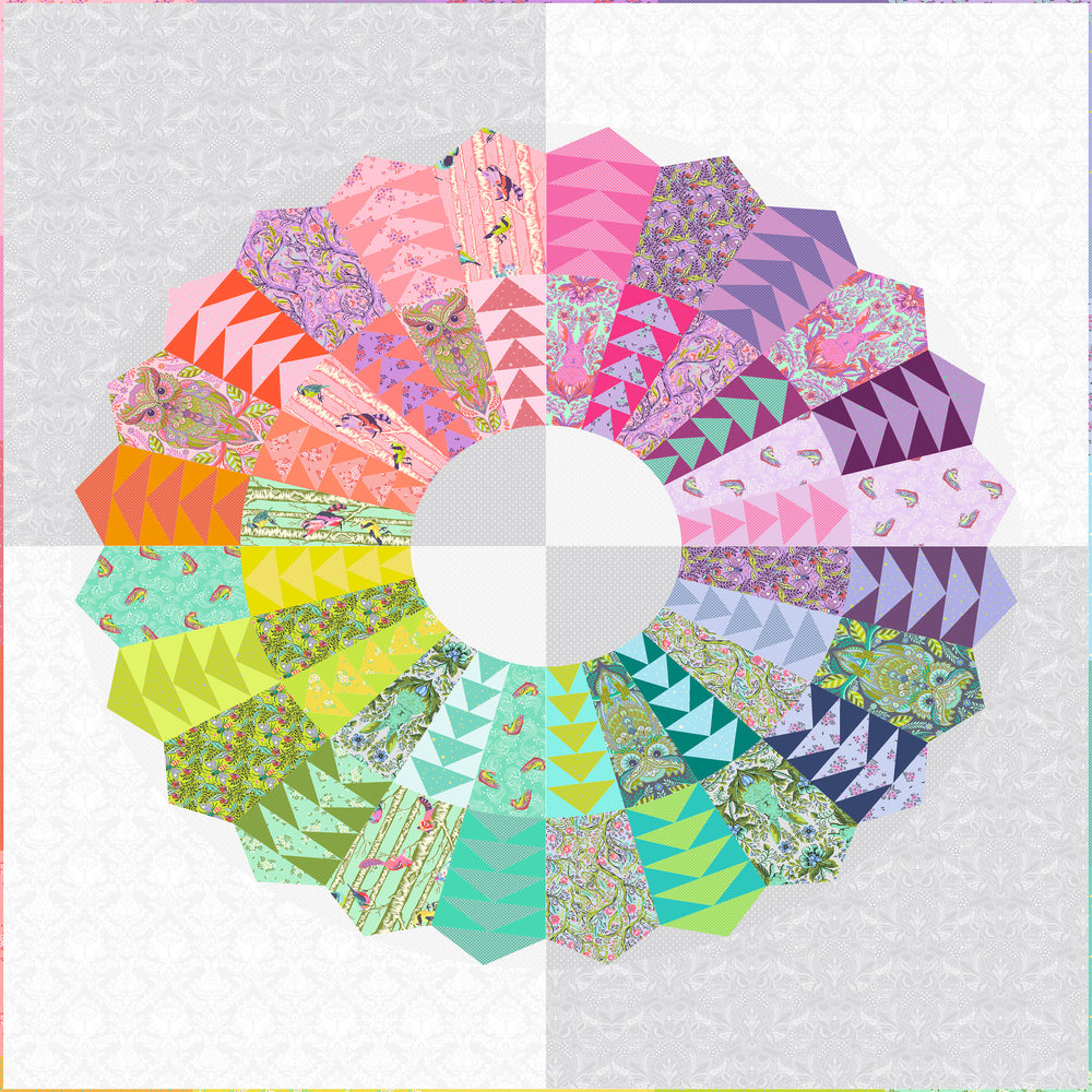 Moonlit Menagerie Quilt Kit by Tula Pink - featuring Full Moon Forest II - KIT2QTTP.MOONLIT