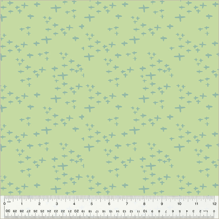Moonlit Quilt Fabric - Glimmer in Celery Green - 54289-16