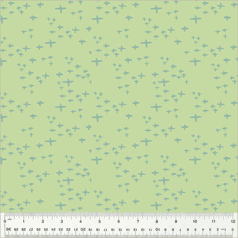 Moonlit Quilt Fabric - Glimmer in Celery Green - 54289-16