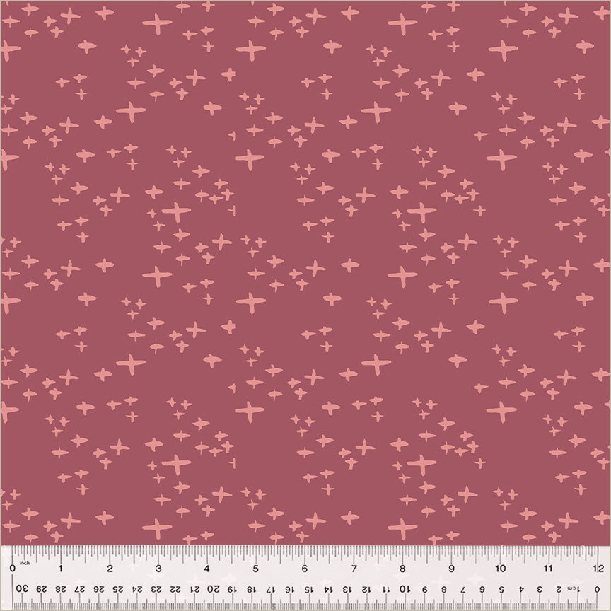 Moonlit Quilt Fabric - Glimmer in Plum Pink/Purple - 54289-3