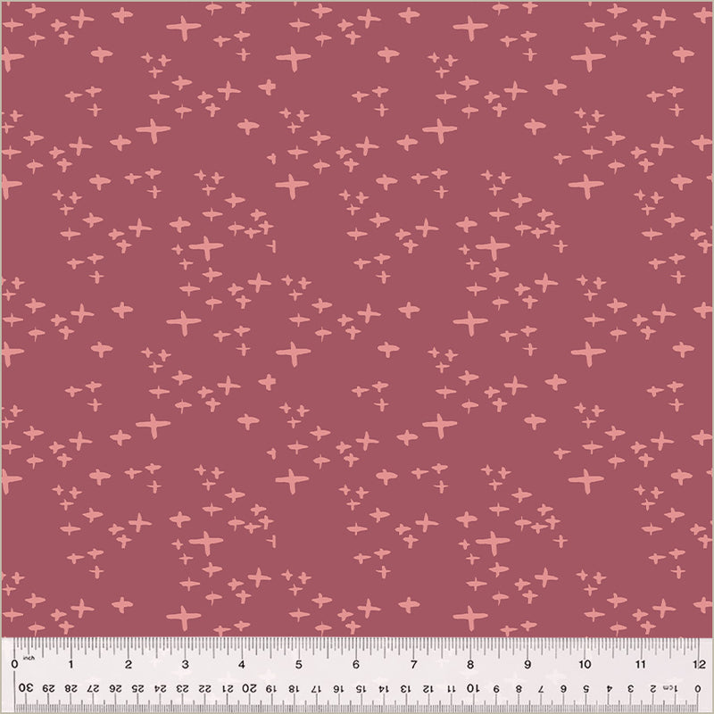 Moonlit Quilt Fabric - Glimmer in Plum Pink/Purple - 54289-3