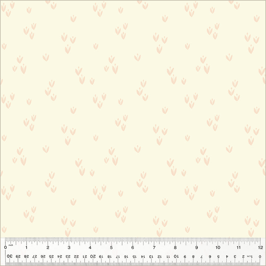 Moonlit Quilt Fabric - Sprout in Ivory Cream - 54288-26