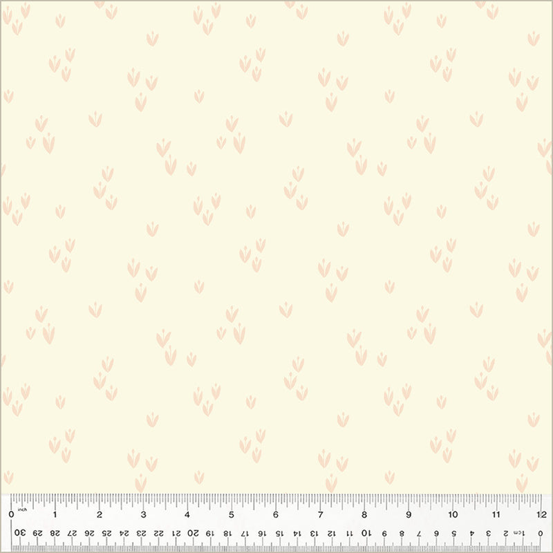 Moonlit Quilt Fabric - Sprout in Ivory Cream - 54288-26