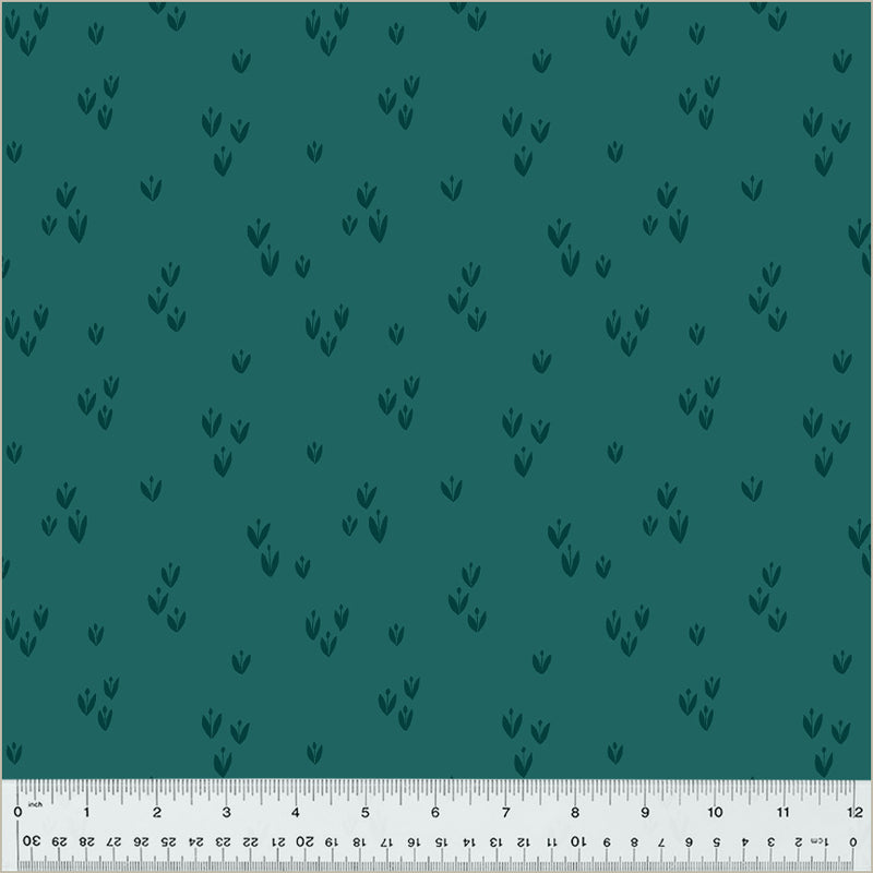 Moonlit Quilt Fabric - Sprout in Lagoon Teal - 54288-19