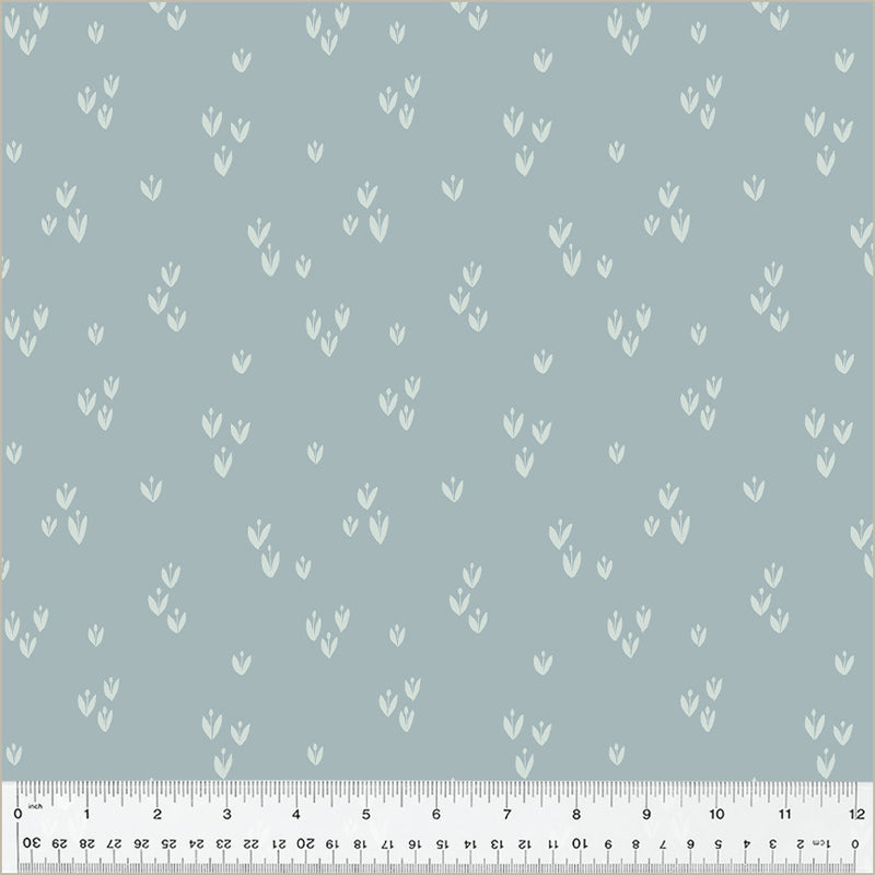 Moonlit Quilt Fabric - Sprout in Mist Blue/Gray - 54288-24
