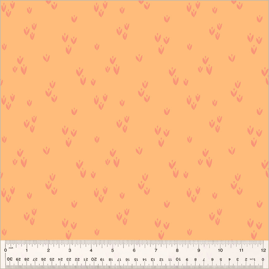 Moonlit Quilt Fabric - Sprout in Peach Orange - 54288-9