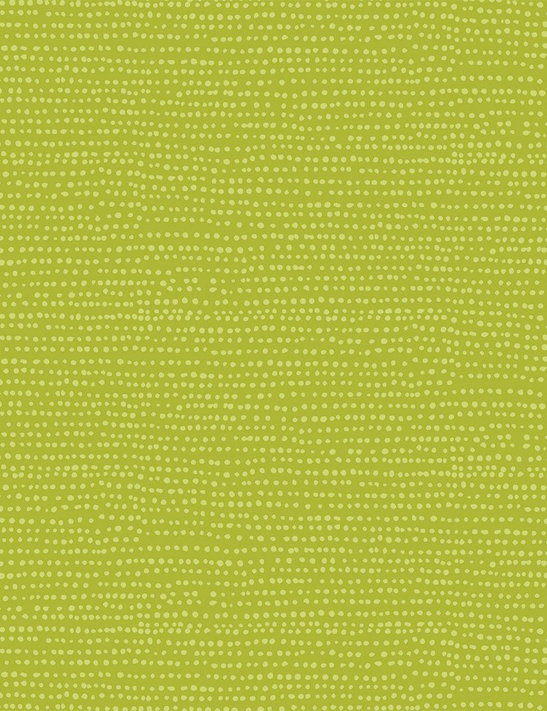 Moonscape Quilt Fabric - Dotted Stripe in Chartreuse Green - STELLA-1150 CHARTREUSE