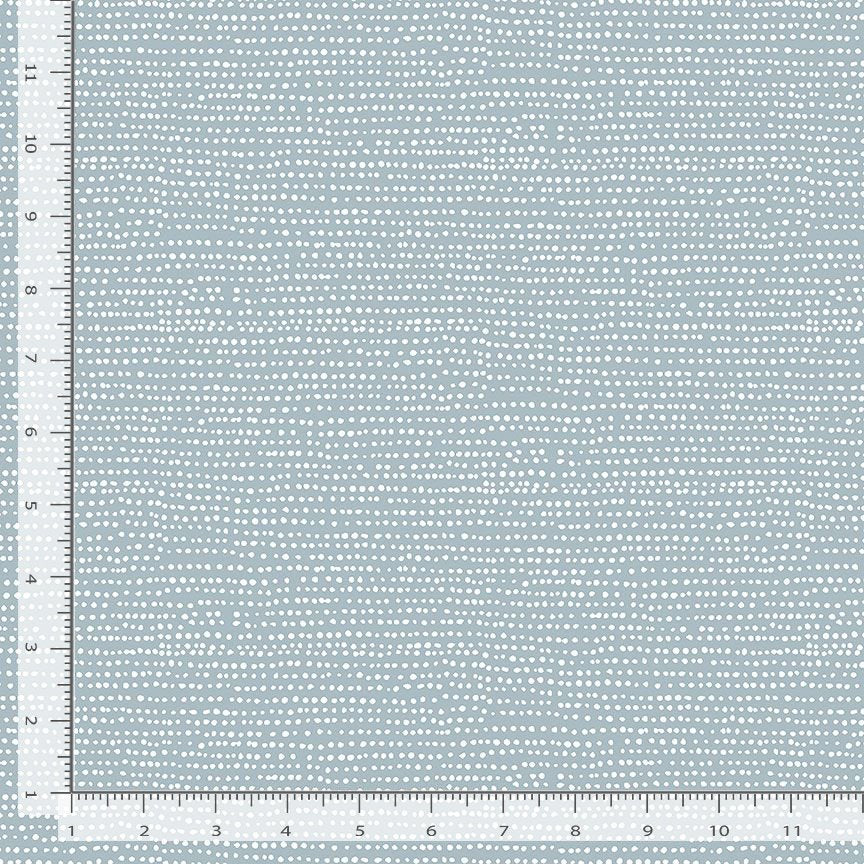 Moonscape Quilt Fabric - Dotted Stripe in Dusk Gray - STELLA-1150 DUSK