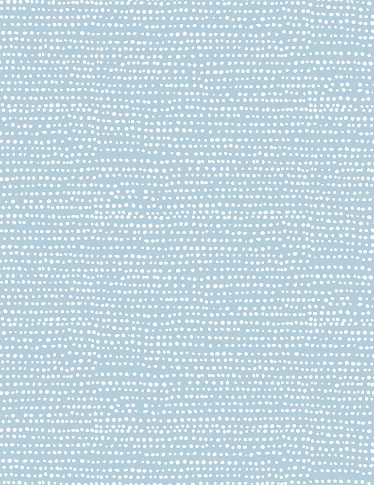 Moonscape Quilt Fabric - Dotted Stripe in Starlight Blue - STELLA-1150 STARLIGHT