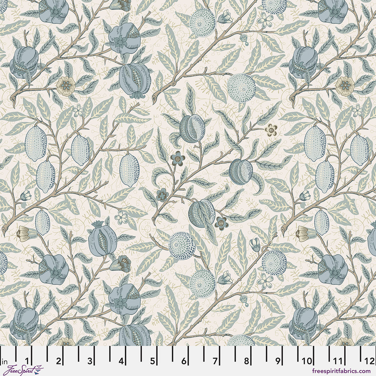 Morden Quilt Fabric by Morris & Co - Fruit in Mineral - PWWM084.MINERAL