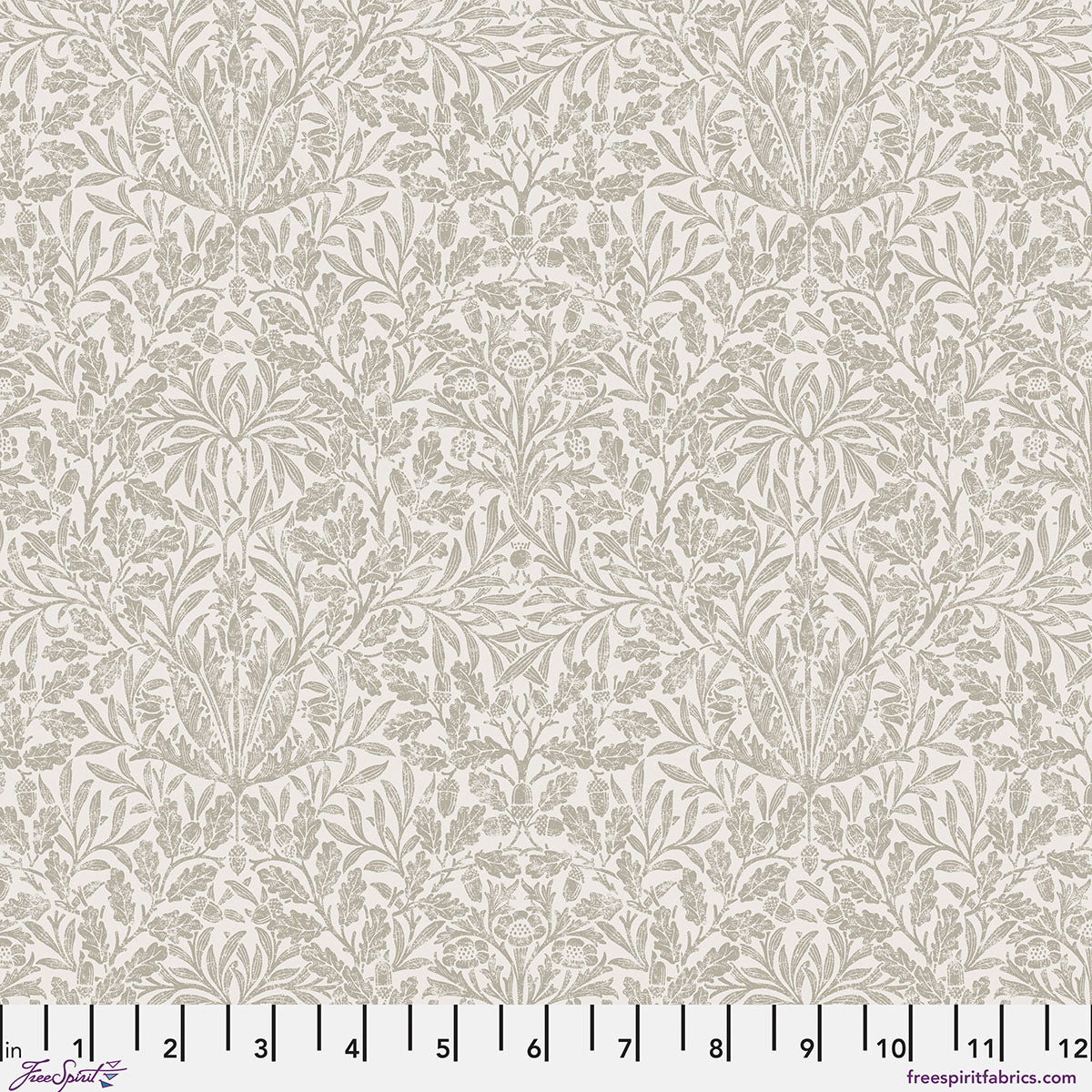 Morden Quilt Fabric by Morris &amp; Co - Pure Acorn in Linen - PWWM039.LINEN