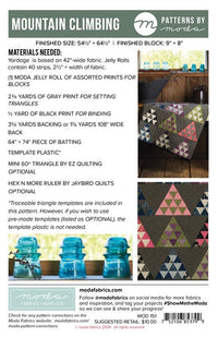 Mountain Climbing Quilt Pattern from Moda- MOE 151