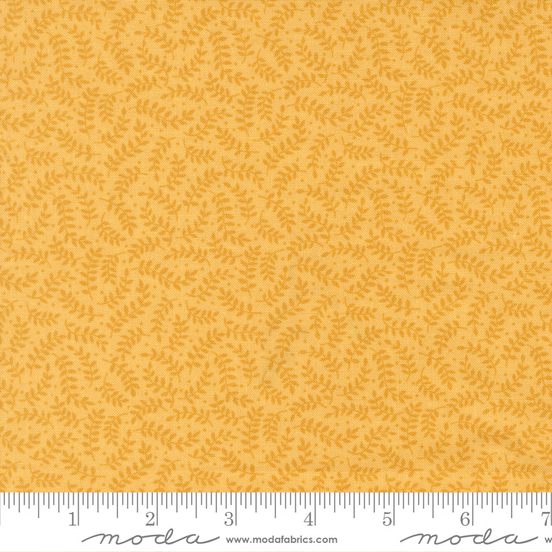 My Secret Garden Quilt Fabric - Crawling Vines in Sunflower Yellow - 20986 16