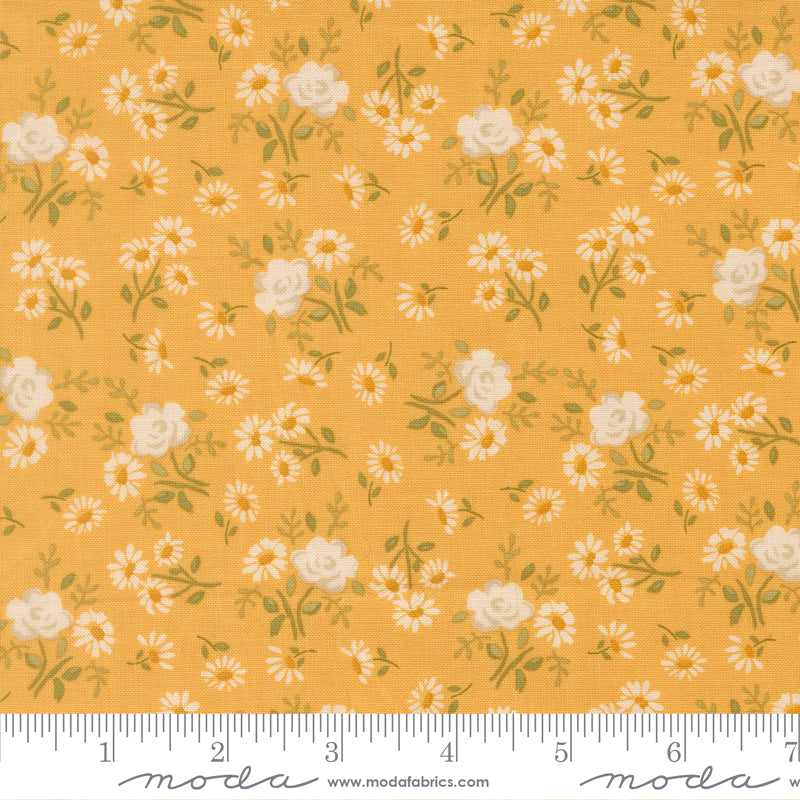 My Secret Garden Quilt Fabric - Rose Garden in Sunflower Yellow - 20985 16