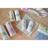 My Secret Garden Quilt Fabric - Garden Bunny Cottage Panel in Cloud Cream/Multi - 20989 11 - SOLD AS A 36" x 60" PANEL