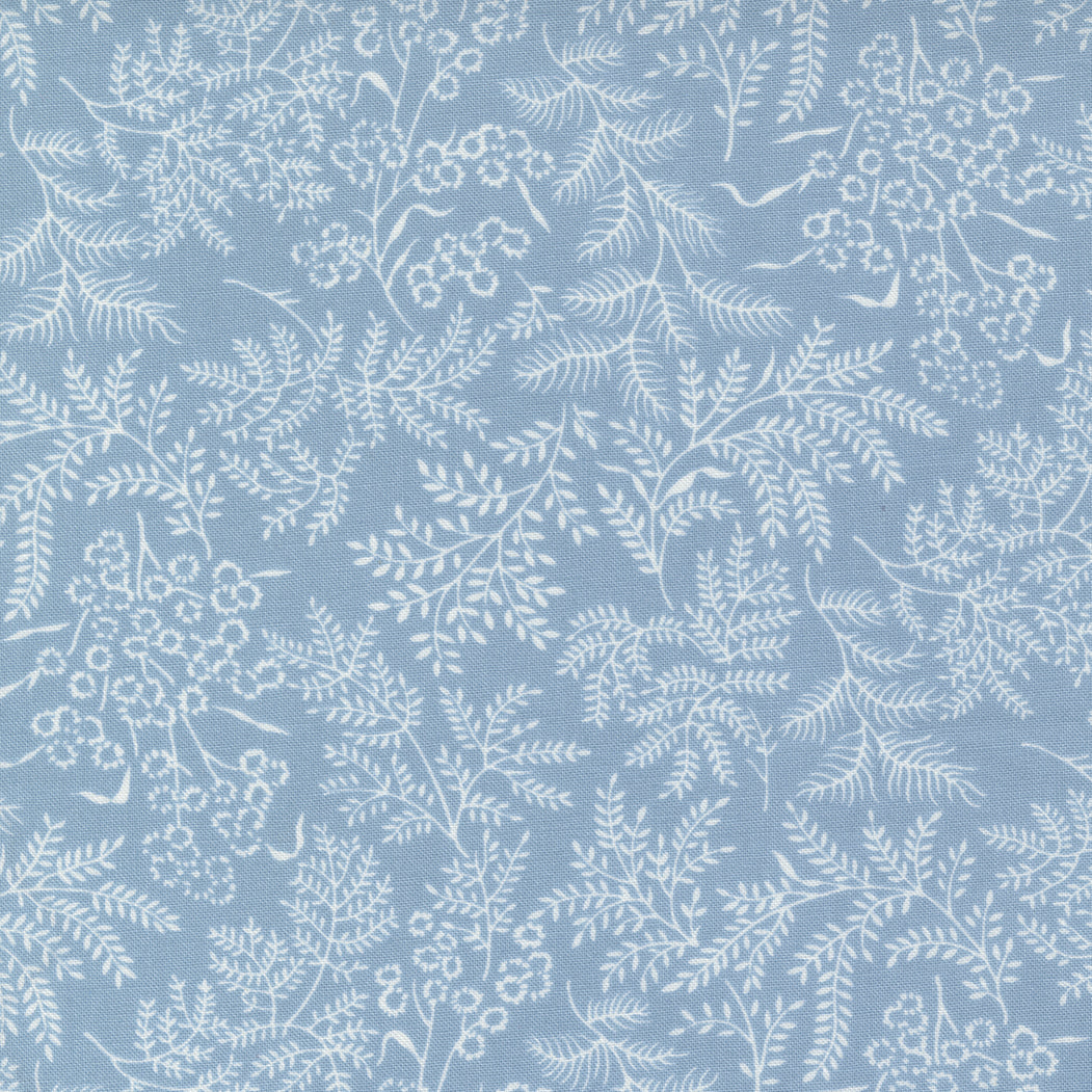 Nantucket Summer Quilt Fabric - Sconset Landscape in Light Blue - 55261 24