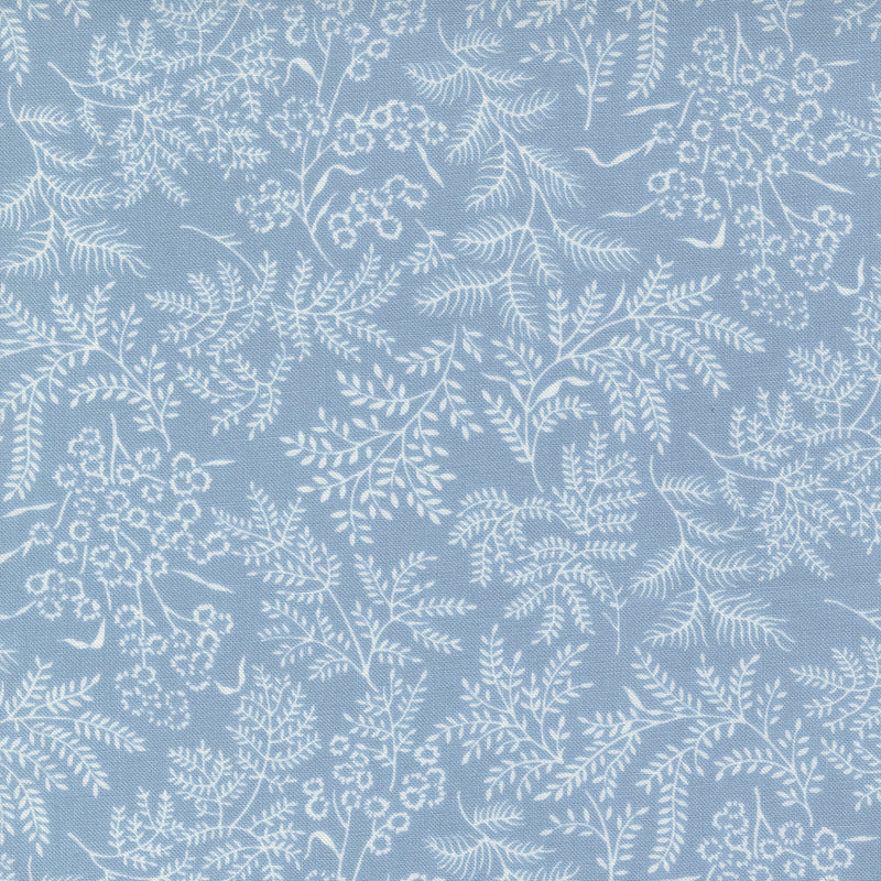 Nantucket Summer Quilt Fabric - Sconset Landscape in Light Blue - 55261 24