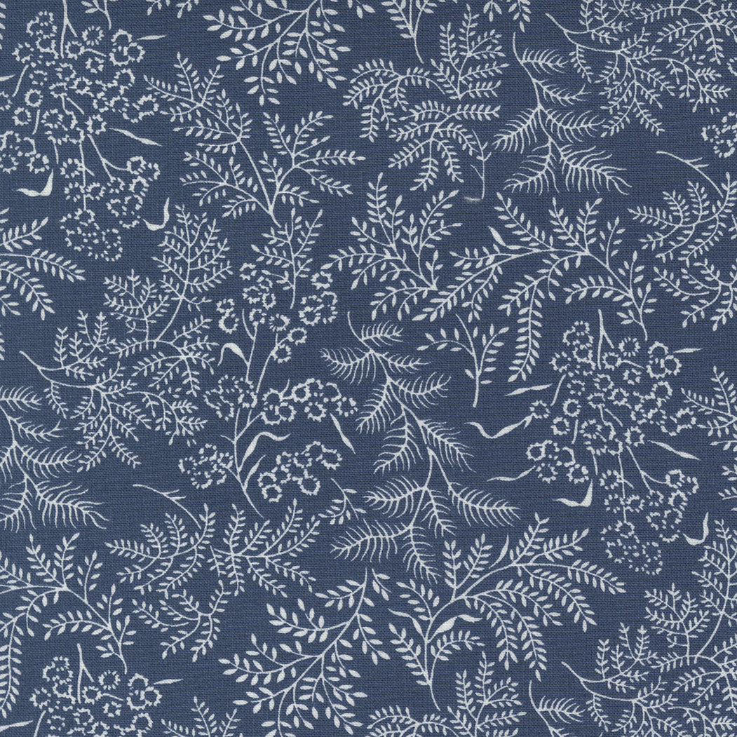 Nantucket Summer Quilt Fabric - Sconset Landscape in Navy - 55261 23