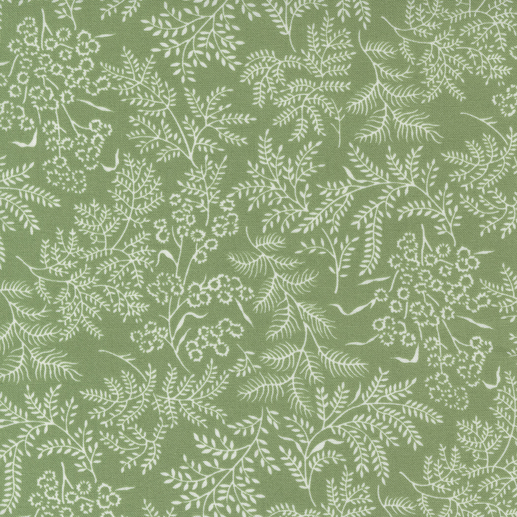 Nantucket Summer Quilt Fabric - Sconset Landscape in Summer Grass Green - 55261 26