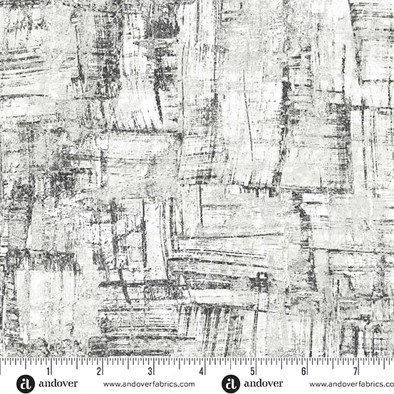 Nitty Gritty Quilt Fabric - Birch Gray/White - A-1434-L3