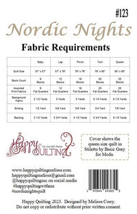 Nordic Nights Quilt Pattern - HQ 123