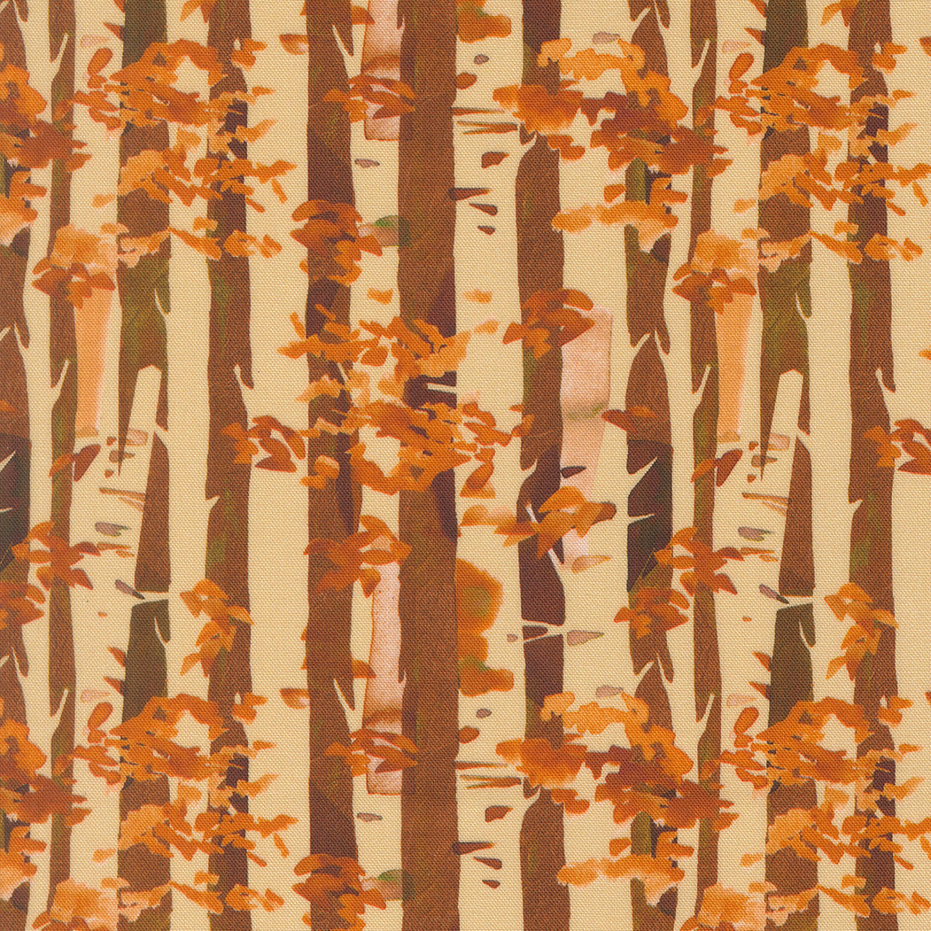 Northern Brights Quilt Fabric - Birch in Cedar Brown - 21857 12