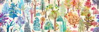 Northern Brights Quilt Fabric - Forest Seasons Ombre in Cloud Multi - 21853 15