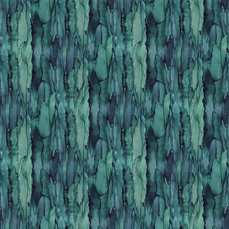 Northern Peaks Quilt Fabric - Vertical Texture in Pine Green/Blue - DP25174-76