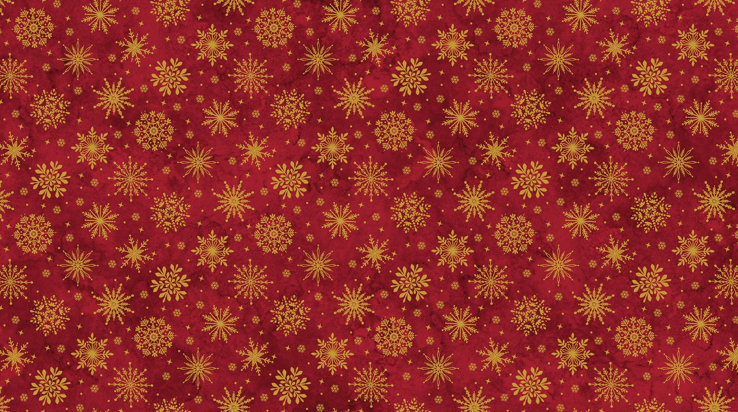 O Christmas Tree Shimmer Quilt Fabric - Snowflakes Toss in Red Multi - 28960M-24