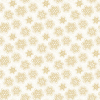 O Christmas Tree Shimmer Quilt Fabric - Snowflakes in White - 28963M-10
