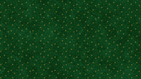 O Christmas Tree Shimmer Quilt Fabric - Stars in Dark Green Multi - 28961M-76