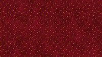 O Christmas Tree Shimmer Quilt Fabric - Stars in Dark Red Multi - 28961M-26