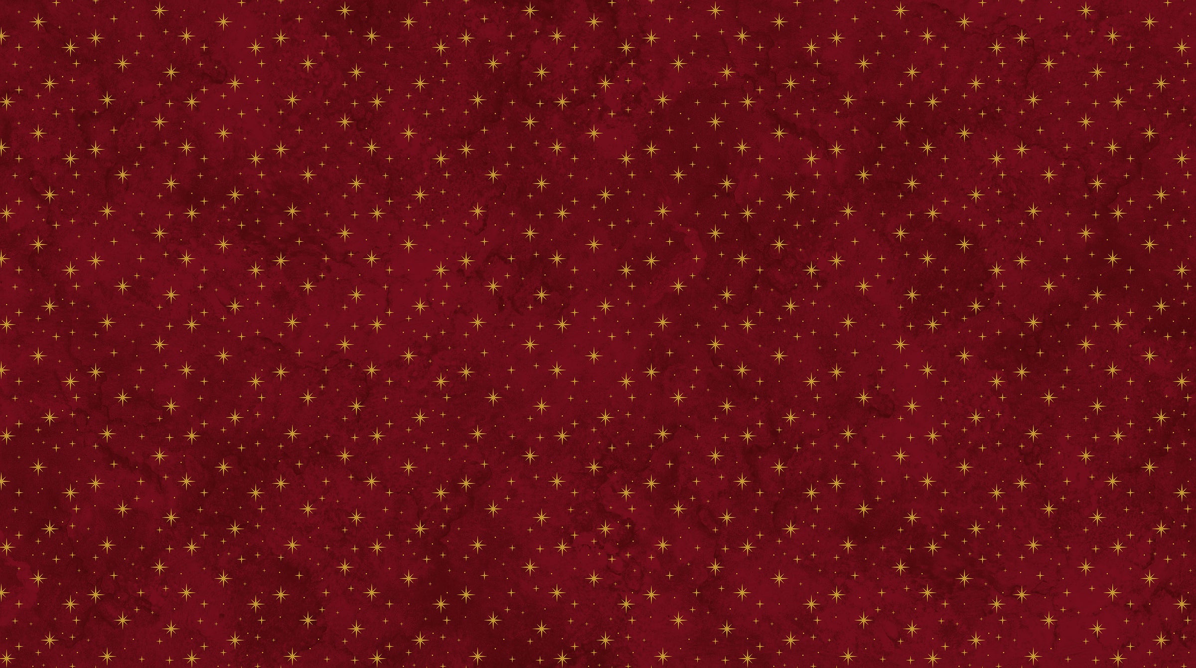 O Christmas Tree Shimmer Quilt Fabric - Stars in Dark Red Multi - 28961M-26