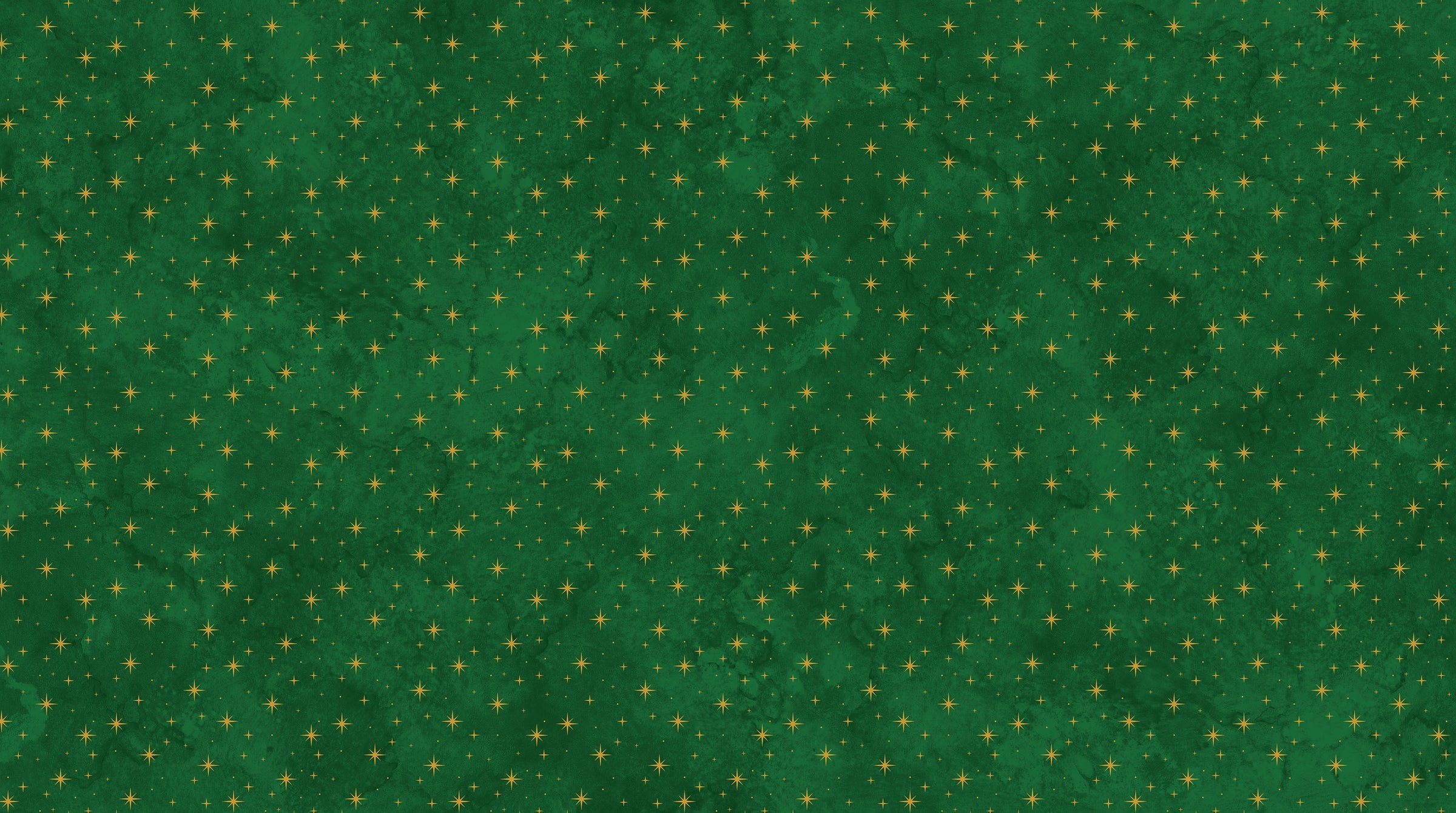 O Christmas Tree Shimmer Quilt Fabric - Stars in Green Multi - 28961M-74