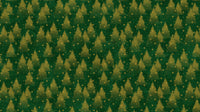 O Christmas Tree Shimmer Quilt Fabric - Trees in Dark Green Multi - 28958M-76