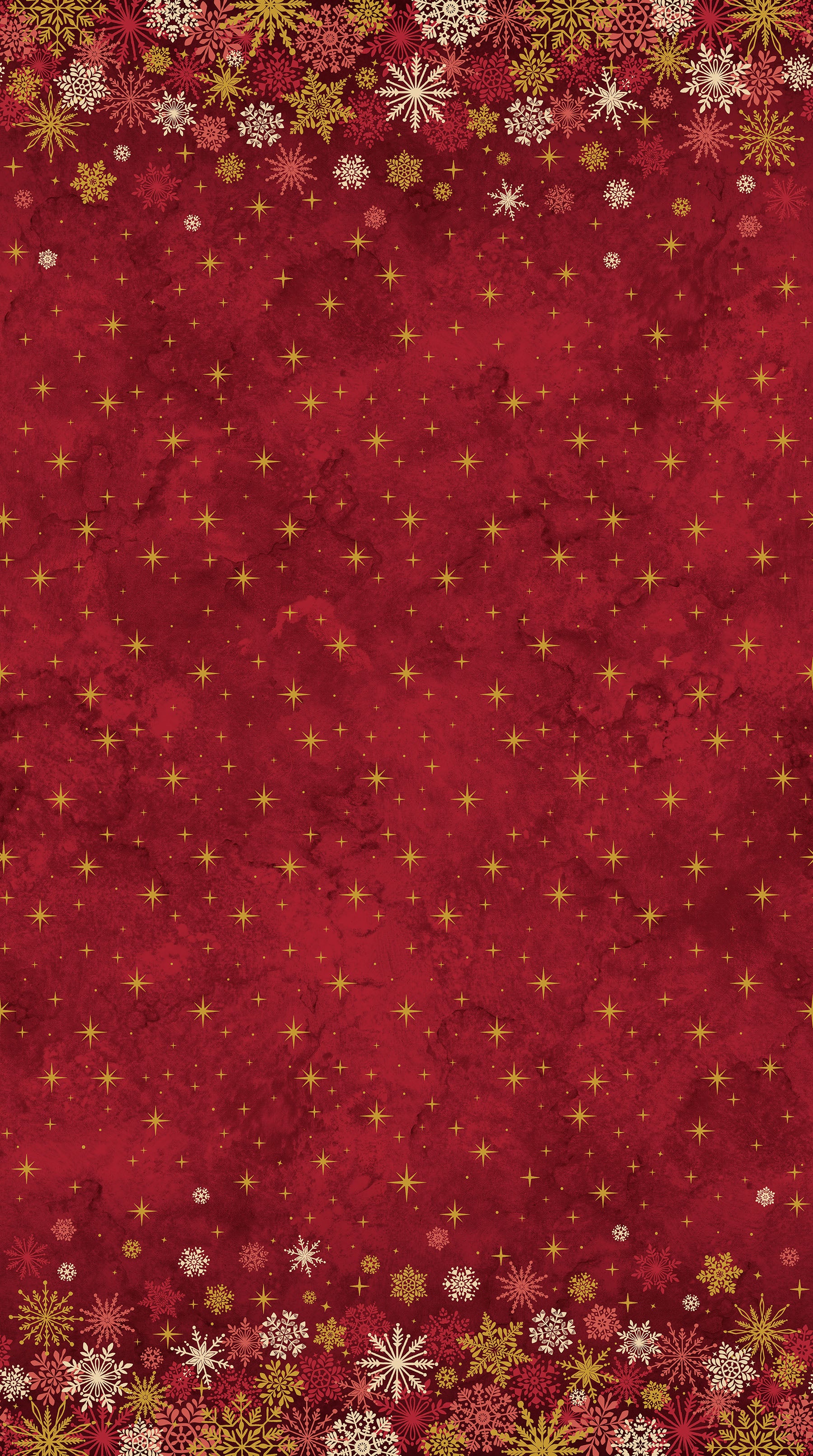 O Christmas Tree Shimmer Quilt Fabric - Ombre in Red Multi - 28956M-24