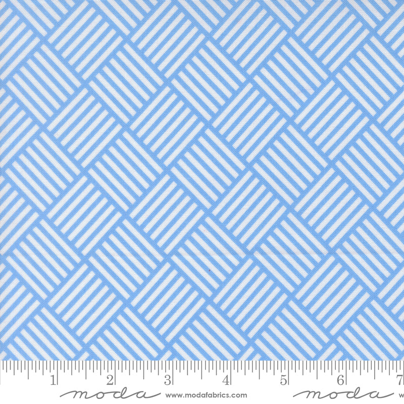 On the Porch Quilt Fabric - Picnic Checks in Blue Sky - 22516 13