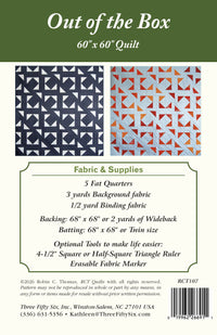Out of the Box Quilt Pattern by Robin C. Thomas - RCT107