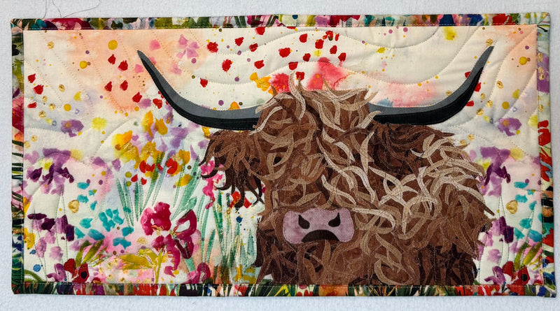 PREORDER 2025 Row by Row Experience ™ - Daisy the Highland Cow PAPER PATTERN ONLY