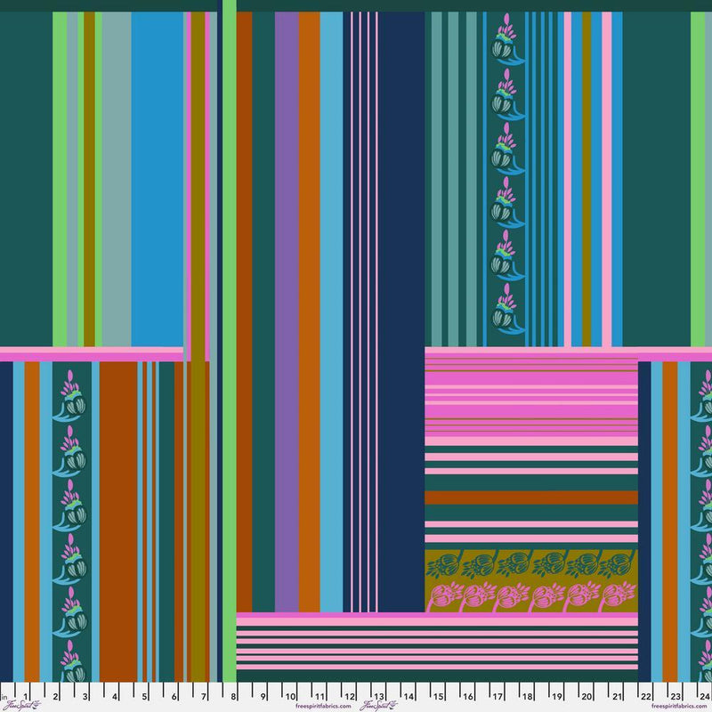 AM Loves HUE Quilt Fabric by Anna Maria - Belonging in Forest Green/Blue - PWAH126.FOREST