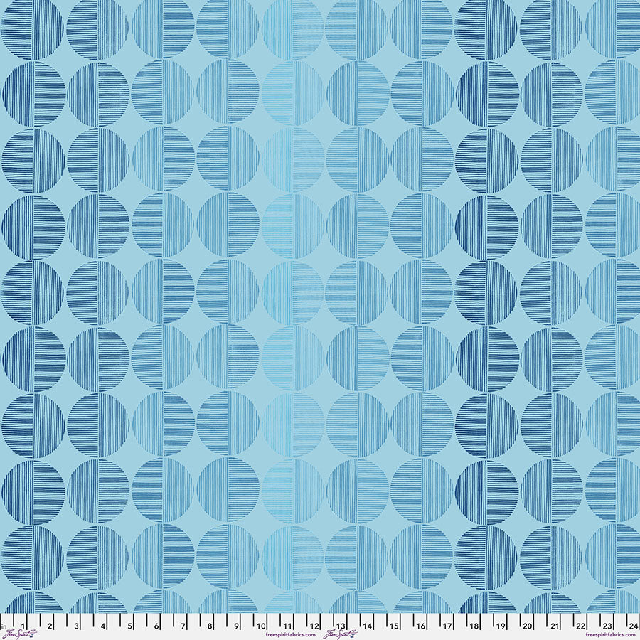 Findings Quilt Fabric, Encircled in Indigo - PWVW045.indigo