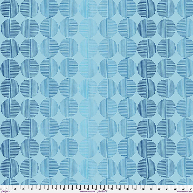 Findings Quilt Fabric, Encircled in Indigo - PWVW045.indigo