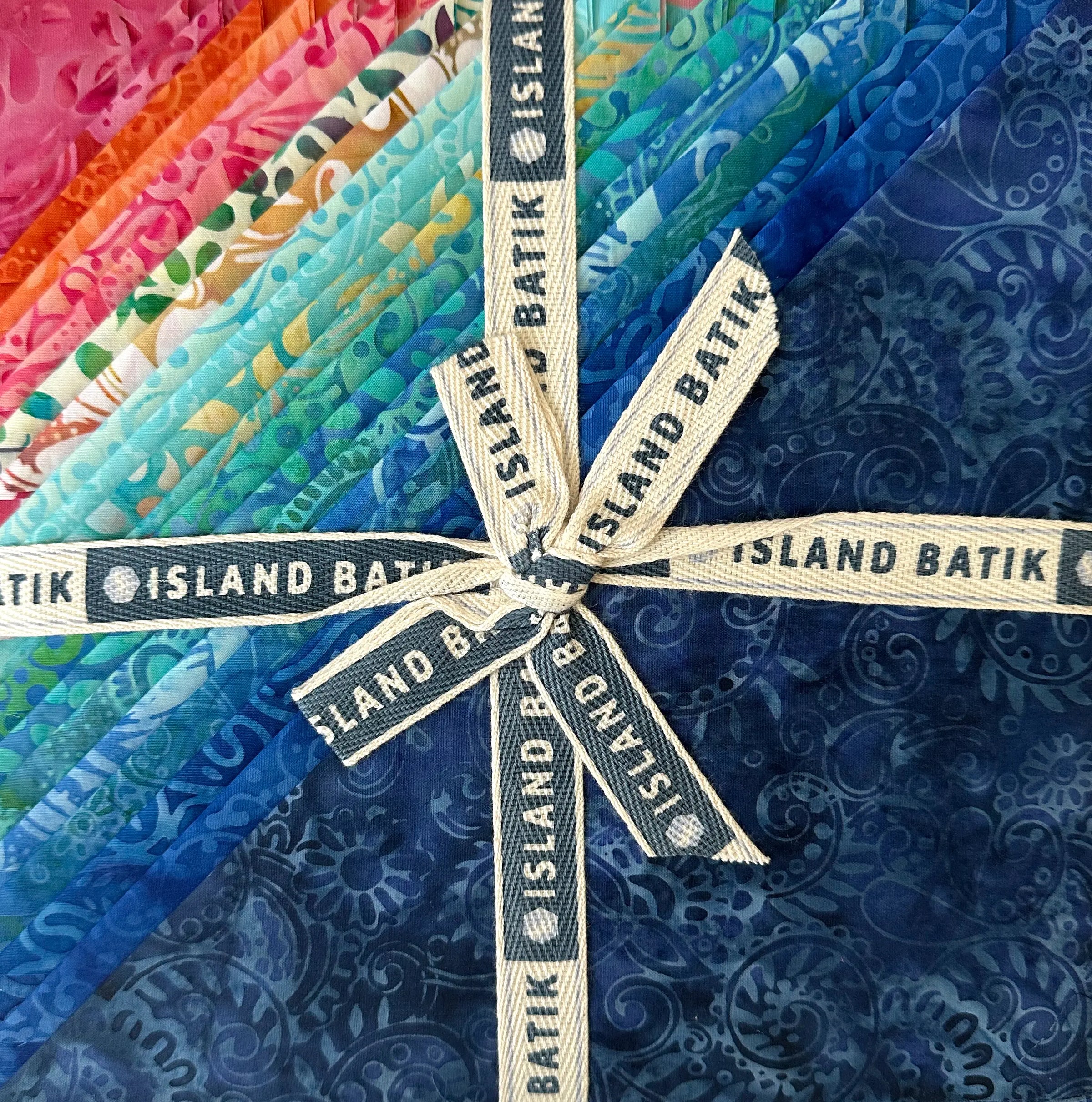 Island Batik Quilt Fabric - Paisley Pop Stack - set of 42 10" squares - Under the Sea-ST