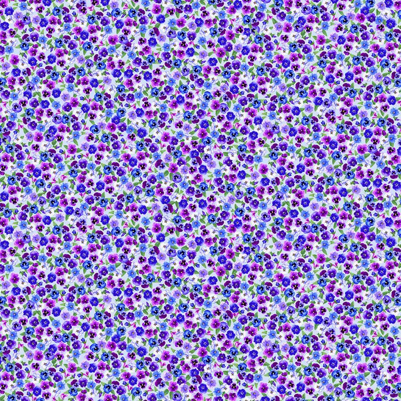 Pansy Perfection Quilt Fabric - Tiny Pansy Floral in Multi - PANSY-CD3755 MULTI